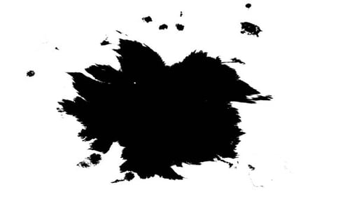 Gouttes d'encre sur papier humide 56