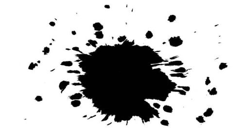 Fluid Ink Splatter Alpha Reveal Transition Effect