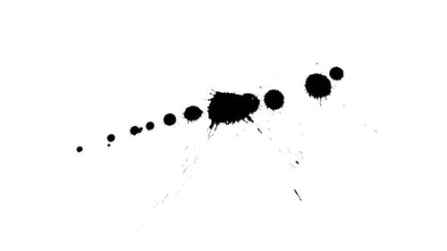 Fluid Ink Drop Alpha Channel Reveal