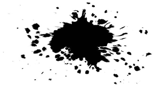 Dynamic Black Ink Splash Reveal Transition