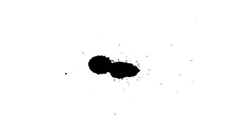 Fluid Ink Splatter Reveal Transition with Alpha Channel