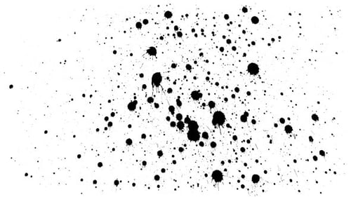 Many Ink Drops on Dry Paper 06