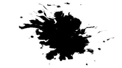 Gouttes d'encre sur papier humide 48