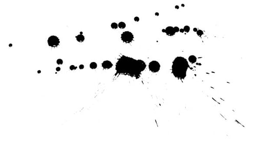 Organic Black Ink Splatter Fluid Reveal Animation