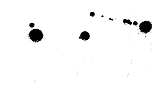 Dynamic Black Ink Splatter Transition