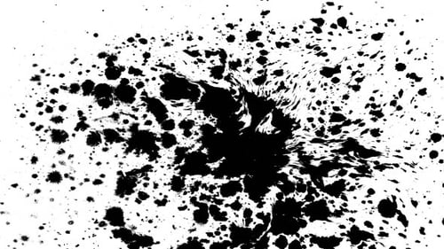 Ink Splatter Reveal Transition with Dynamic Paint Effect