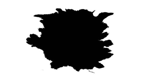 Organic Black Ink Splatter Reveal Alpha Transition