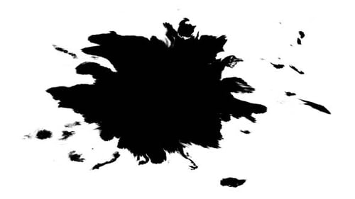 Artistic Black Ink Expanding Splatter Transition Effect