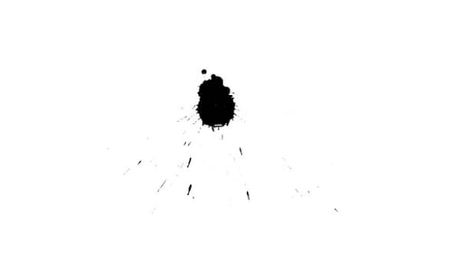 Goutte d'encre sur papier sec 21
