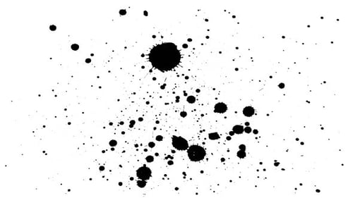 Artistic Ink Splatter Reveal Transition Effect