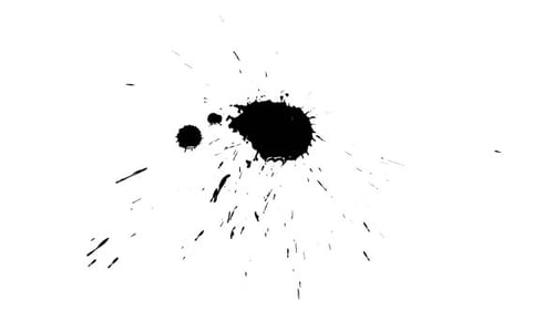 Organic Ink Splatter Reveal Animation