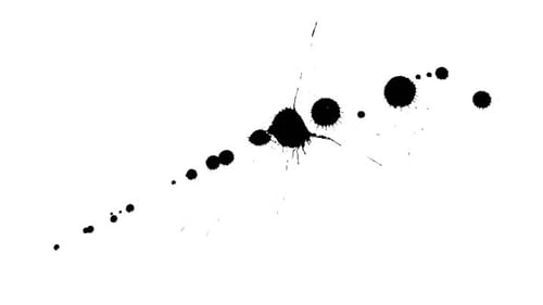 Dynamic Fluid Black Ink Splatter Reveal Animation
