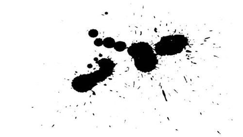 Ink Splatters Alpha Channel Reveal Transition