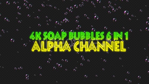 Variety of Floating Soap Bubbles Animation Loops