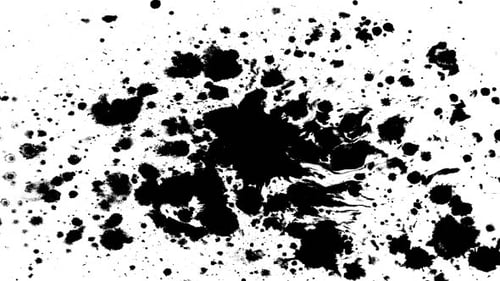 Fluid Black Ink Splatter Reveal Transition