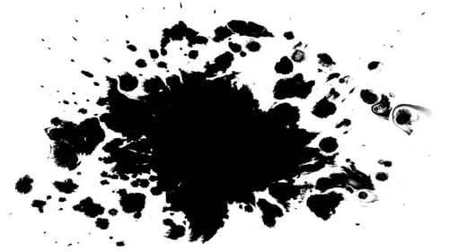 Fluid Black Ink Splatter Reveal Transition