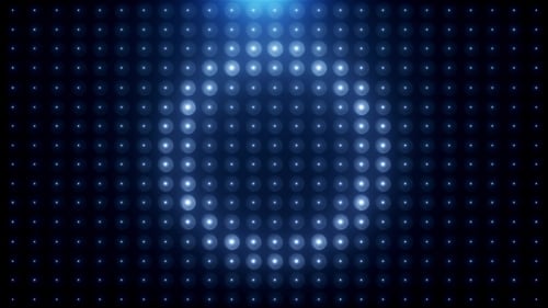 Fondo de VJ animado azul brillo led loop