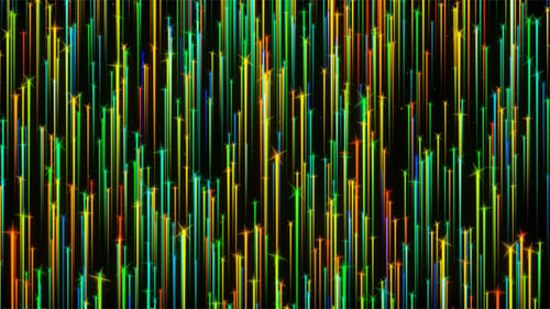 Colorful Upward Flowing Sparkling Lines Background