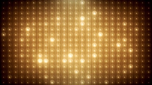 Animated Golden Flashing Lights Grid Background Loop