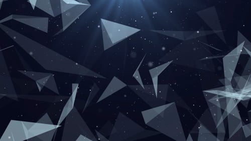 Abstract Geometric Polygonal Network Looping Background