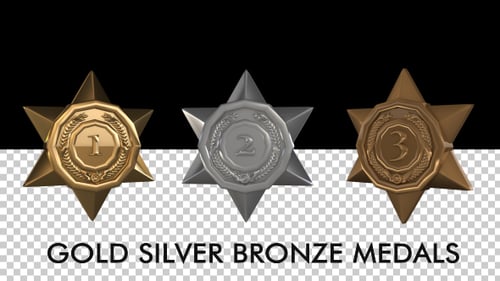Medals - Gold Silver Bronze