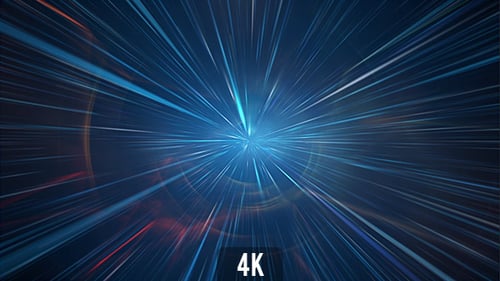 Light Speed Space Tunnel 4K