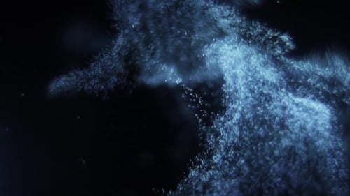 Abstract Blue Particle Flow Background Loop