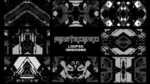 Abstract Geometric Looping Tunnel Motion Background