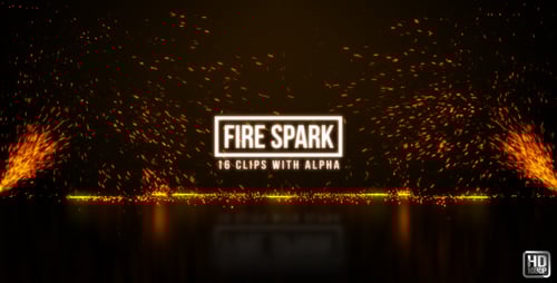 Dynamic Fire Sparks Animation Pack