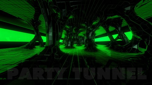 VJ Tunnel Green - Infinite Loop