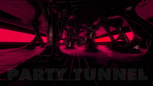 VJ-Tunnel - Rot - Endlosschleife