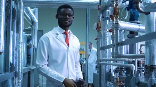 Scientist Looking at Camera