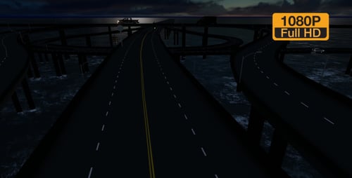 Bridge Traffic at Night