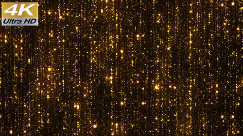 Goldener Glitzer-Regen