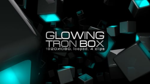 Glowing Tron Box VJ Pack