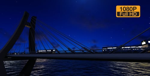 Bridge Traffic at Night