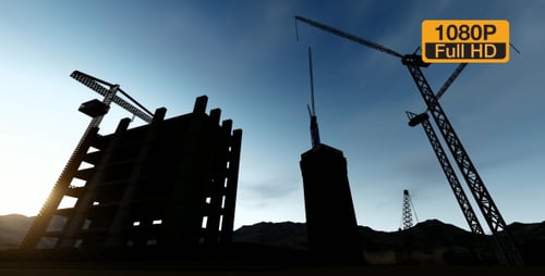 Cielo lapso de tiempo de construcción de edificios