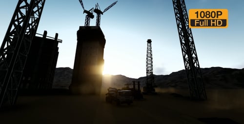 Building Construction zone and Worker