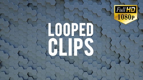 Animated Hexagon Background Looped