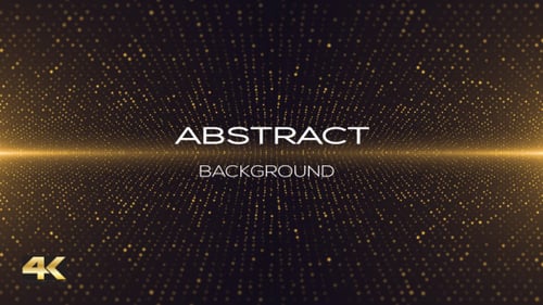 Elegant Golden Shimmering Particles Horizon Background