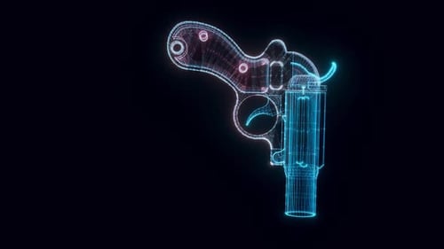 Flare Gun Hologram Rotating Hd