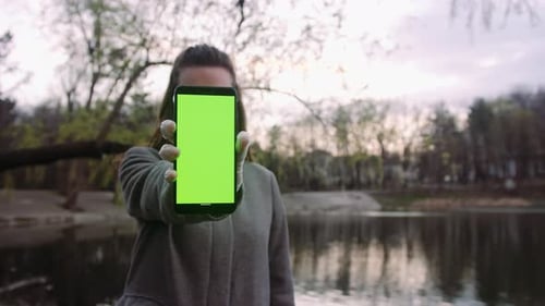 Girl and smartphone during quarantine