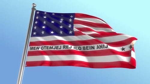 Custom Flag Waving with Stars and Stripes Animation