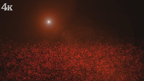 Roter magischer Nebel im Sonnenlicht-Hintergrund