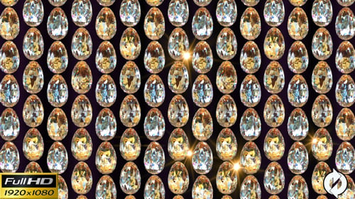 Golden Dimond Eggs Hintergrundschleife - mit Lichtern