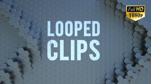 Animated Hexagon Background Looped 4