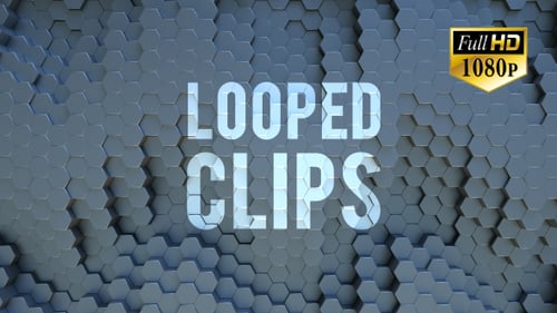 Animated Hexagon Background Looped 8