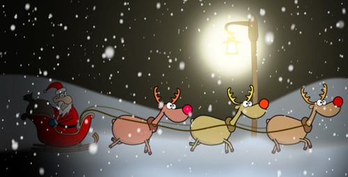 Passeio noturno de Santa