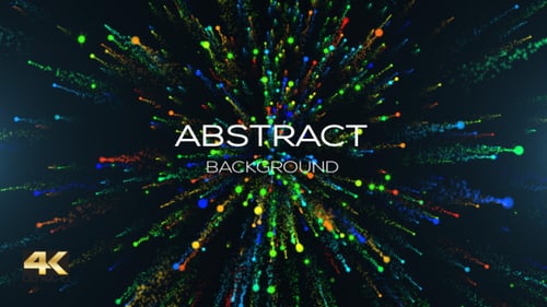 Colorful Abstract Particle Burst Celebration Background Loop