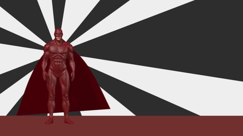 3D Superhero Background